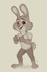 Bunny Thumbs Up